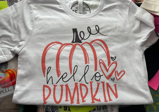 Hello Pumpkin Bella+Canvas Tee – Small | Ready to Ship