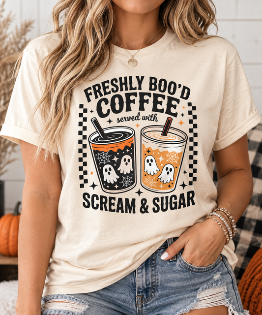Freshly Boo'd Coffee Graphic Tee – Scream & Sugar