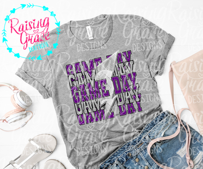 Game Day Volleyball Graphic T-Shirt | Purple Volleyball Tee | Sports Mom Shirt | Boutique Game Day Graphic Tee | Volleyball Season Shirt
