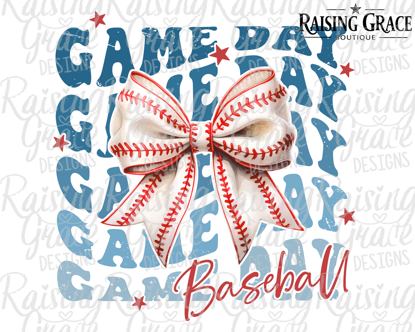 Gameday With Big Bow - Adult T-Shirt - Comfort Colors