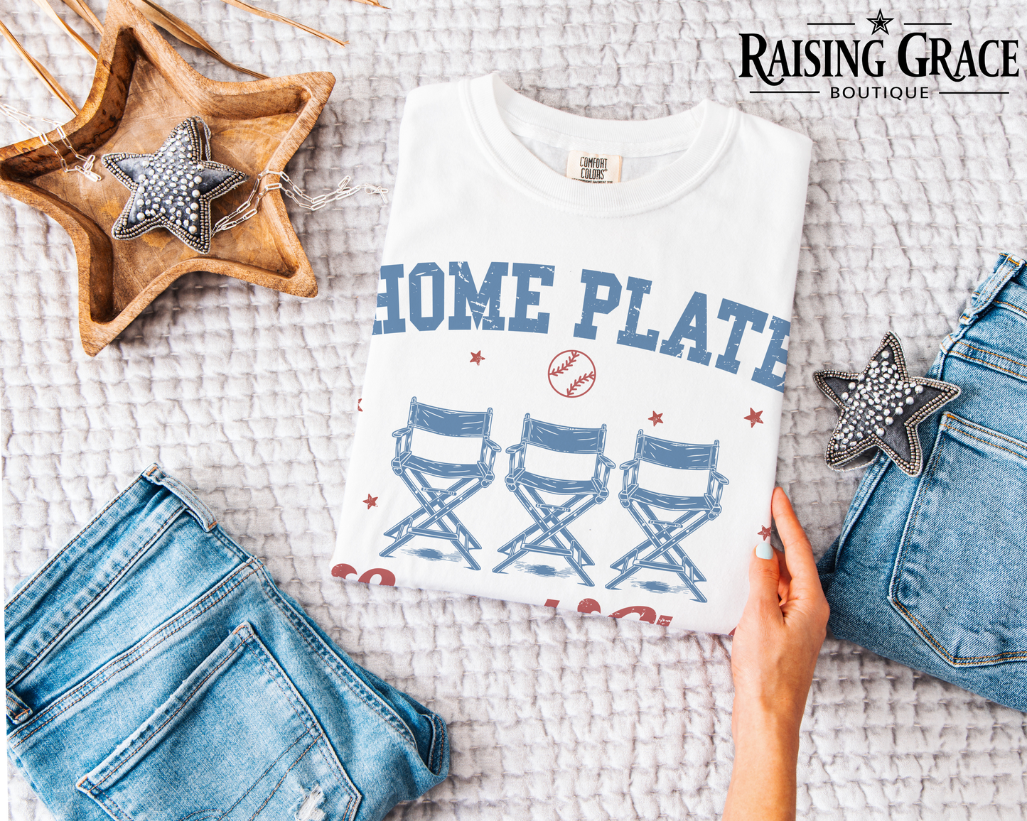 Home Plate Social Club - Adult T-Shirt - Comfort Colors