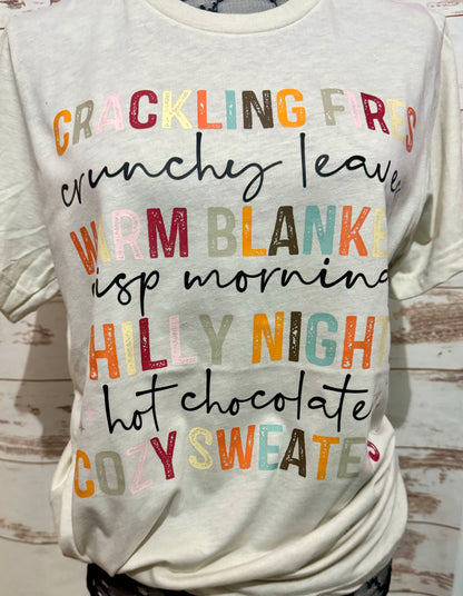 Cozy Fall Graphic T-Shirt | Autumn Aesthetic Tee | Fall Season Shirt | Boutique Cozy Graphic Tee | Pumpkin Season Shirt