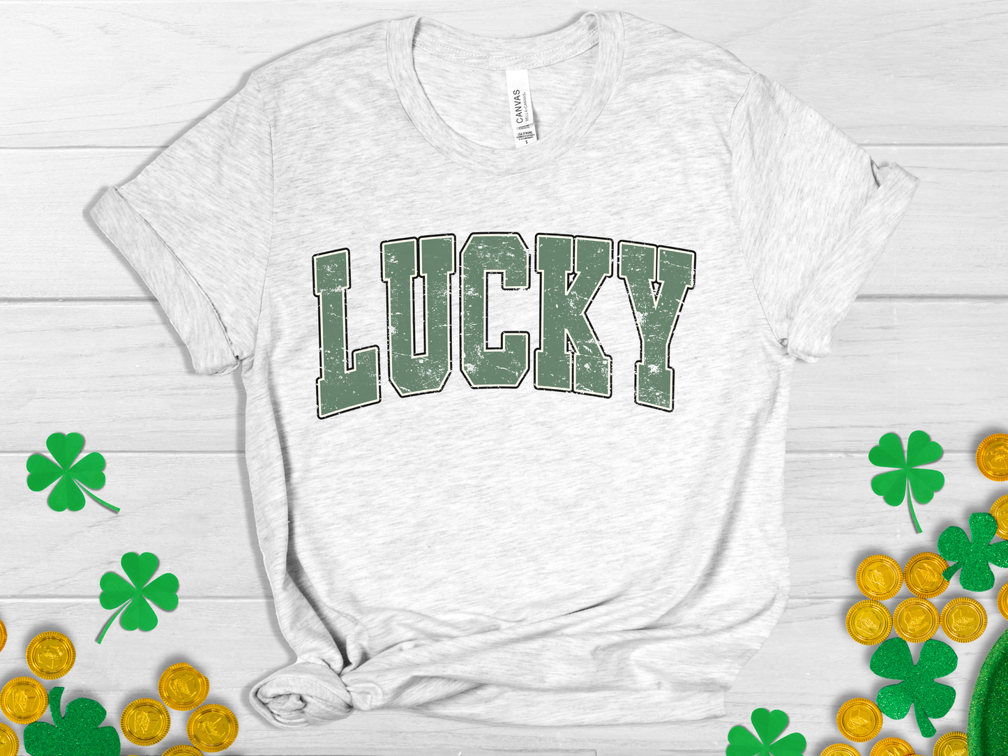 Lucky - Unisex Jersey Short Sleeve Tee - Adult T-Shirt