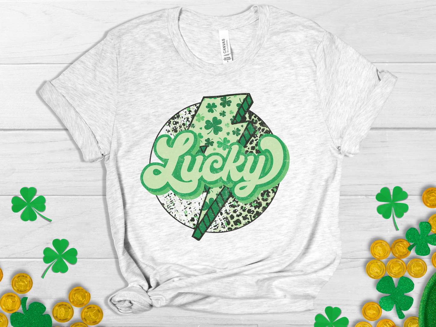 Lucky - Unisex Jersey Short Sleeve Tee - Adult T-Shirt