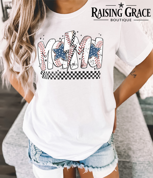 Mama - Baseball - Adult T-Shirt - Comfort Colors