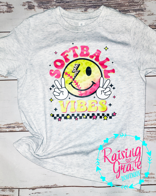 Softball Vibes - T-Shirt - Youth