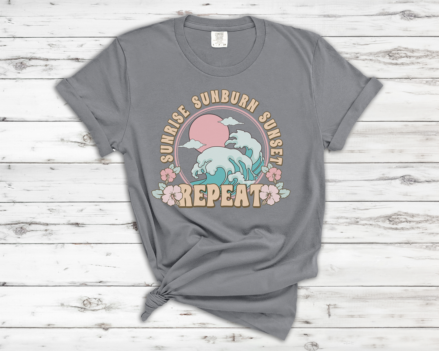 Sunrise Sunburn Sunset Repeat - T-Shirt