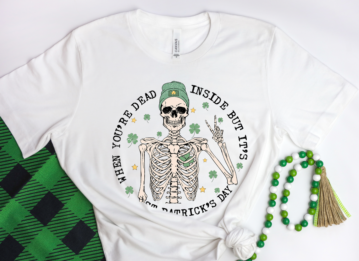 When You're Dead Inside but It's St. Patrick's Day - Unisex Jersey Short Sleeve Tee