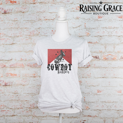 Cowboy Killer Graphic T-Shirt | Western Graphic Tee | Cowgirl Rodeo Shirt | Boutique Western Tee | Country Concert Shirt