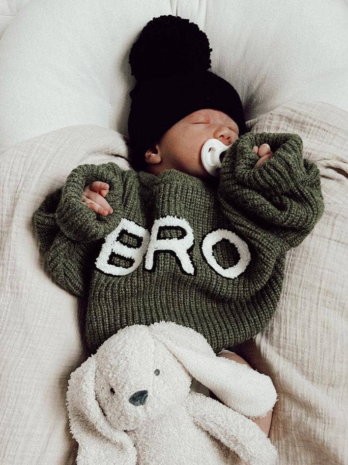 Bro Knit Sweater, Wilderness: 12 - 18 mo.