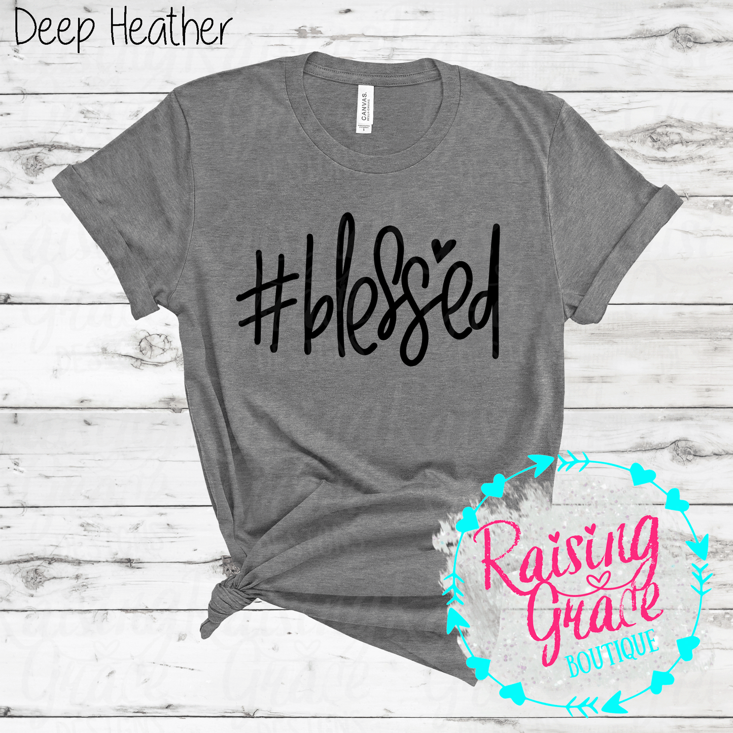 #Blessed - T-Shirt - (Whites, Blacks, and Shades of Grey)