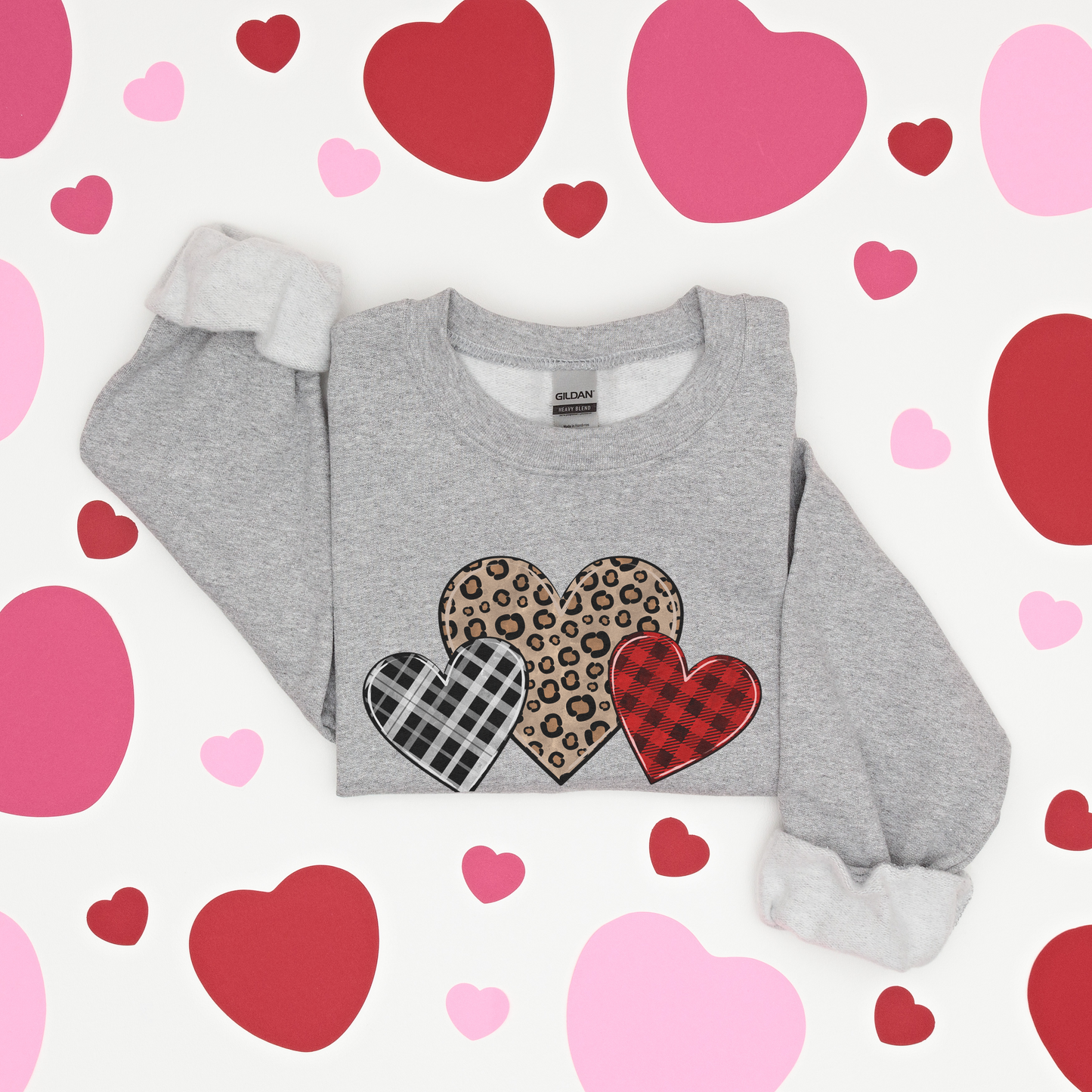 Valentines Hearts - Sweatshirt - Adult