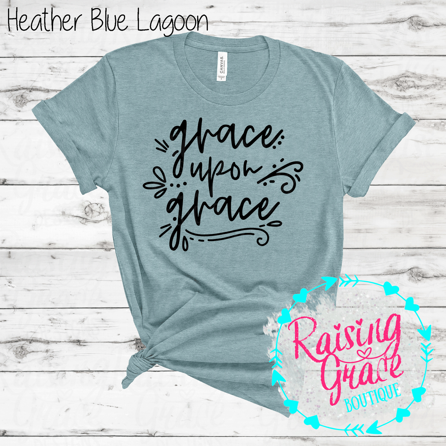 Grace Upon Grace - T-Shirt - (Shades of Blue)