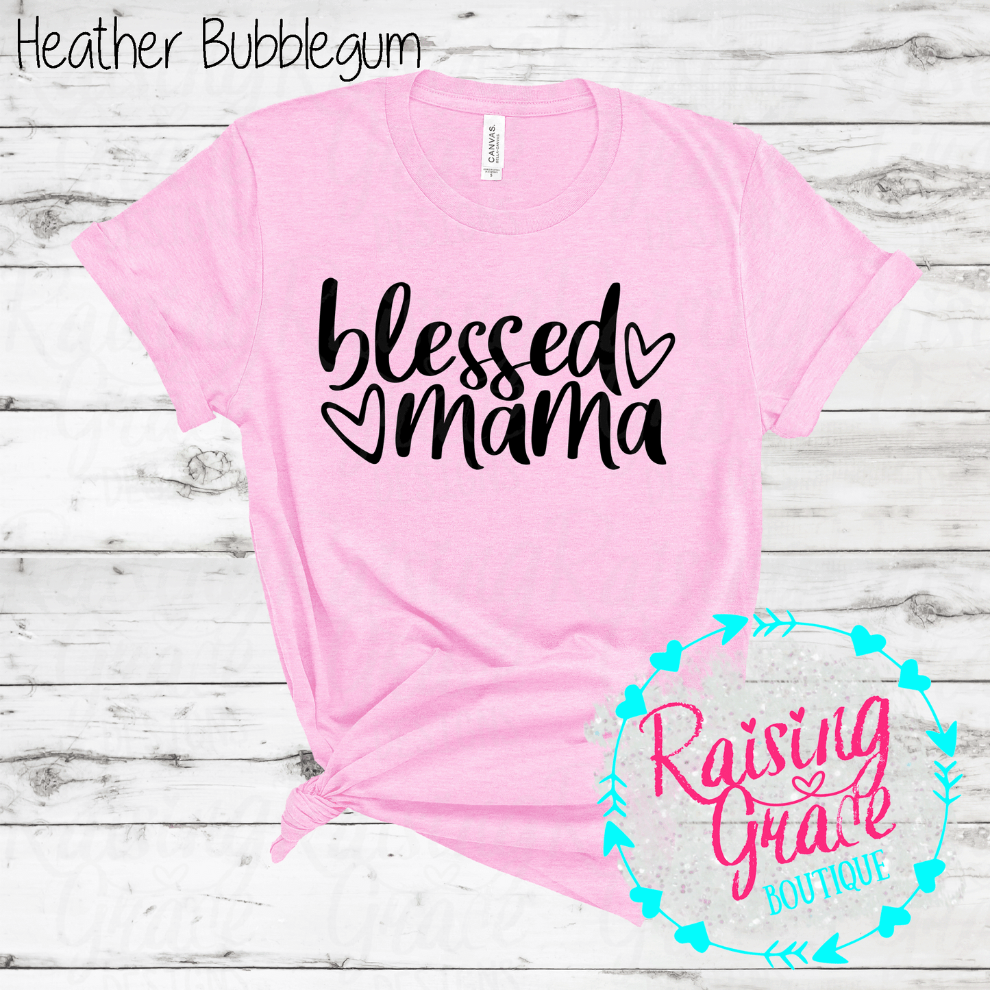 Blessed Mama - T-Shirt - (Shades of Pink and Purple)