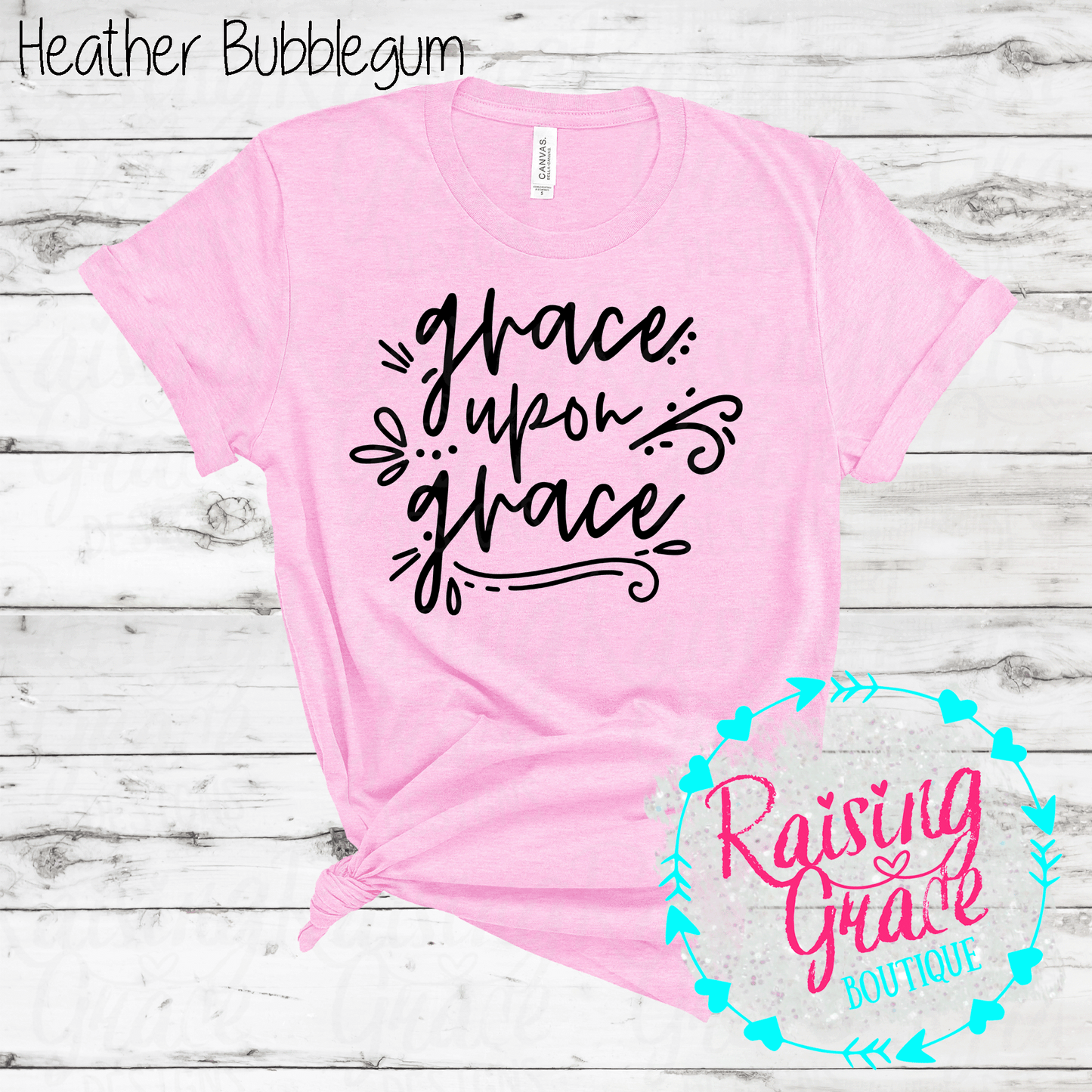 Grace Upon Grace -  T-Shirt - (Shades of Pink and Purple)