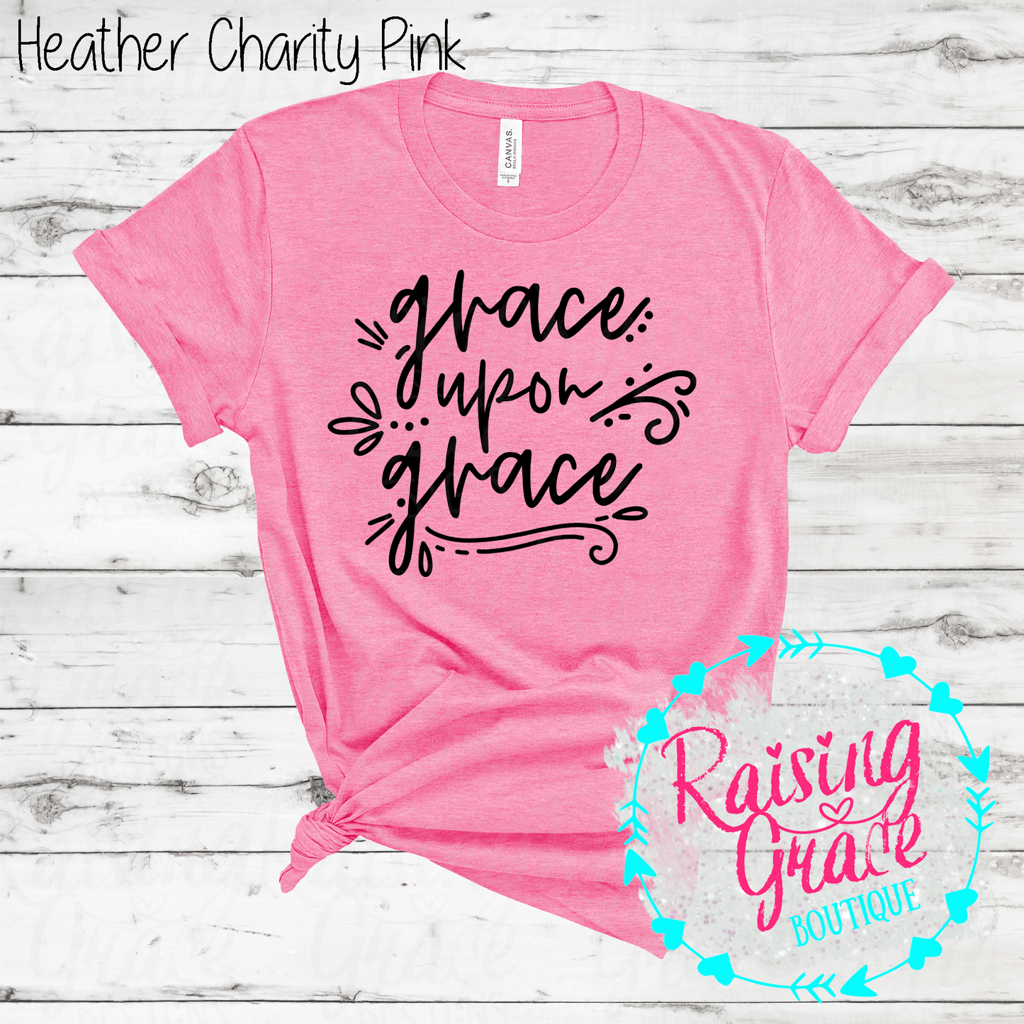 Grace Upon Grace -  T-Shirt - (Shades of Pink and Purple)