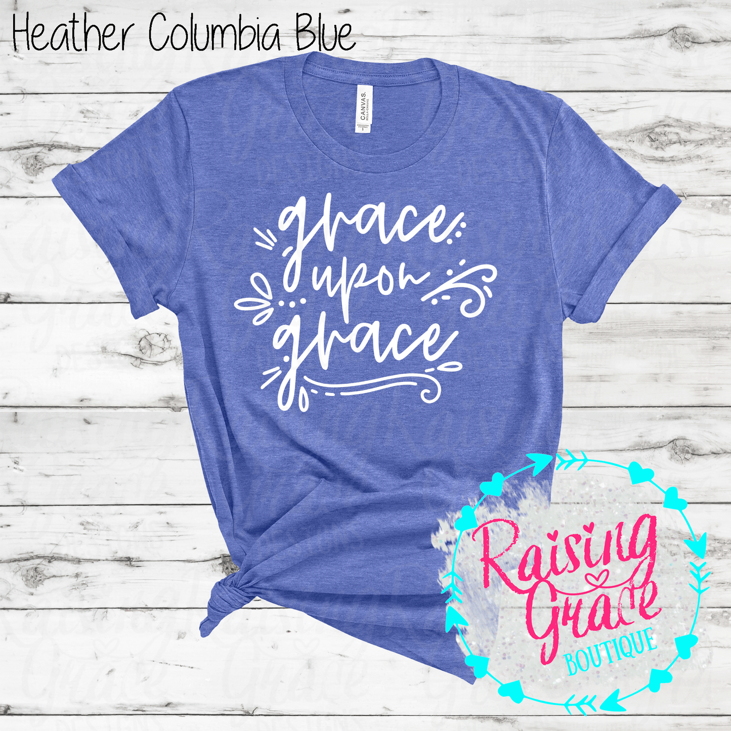 Grace Upon Grace - T-Shirt - (Shades of Blue)