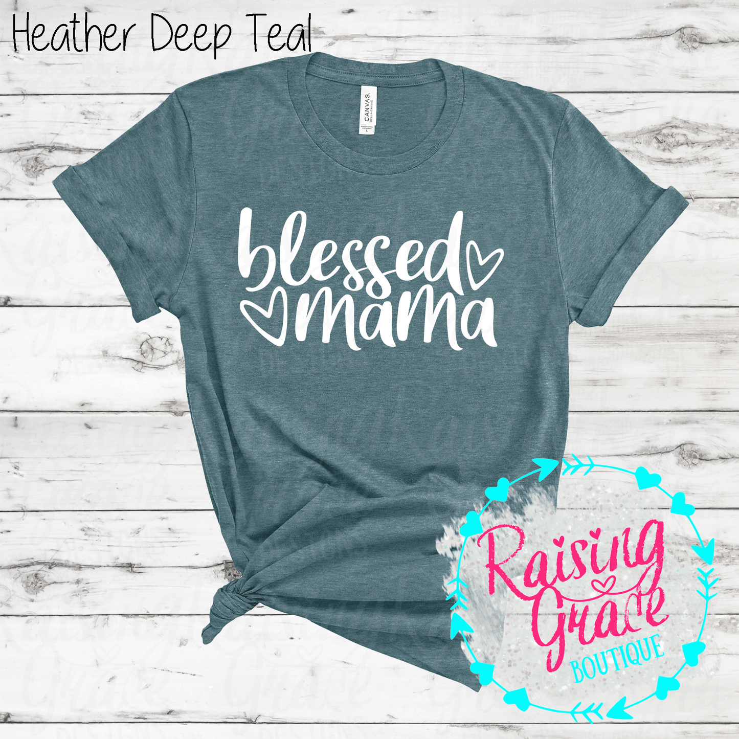 Blessed Mama - T-Shirt - (Shades of Green)