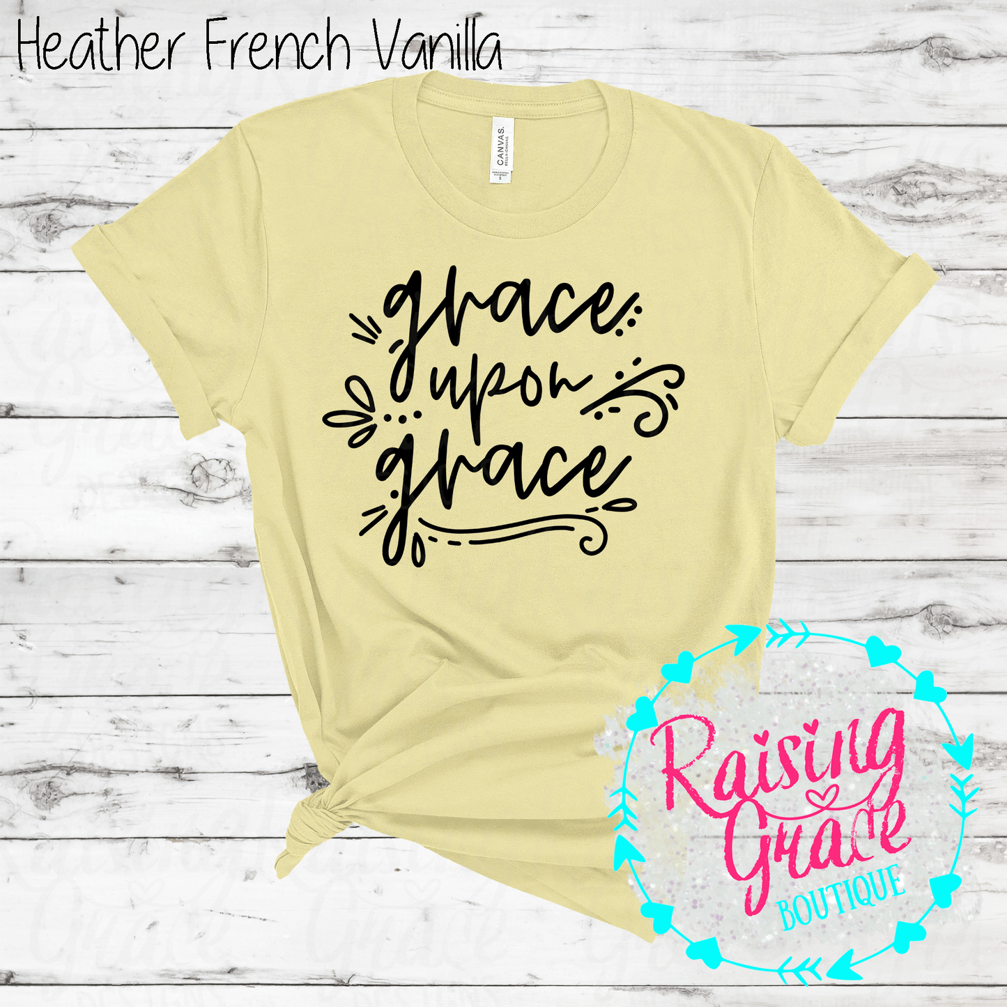 Grace Upon Grace - T-Shirt - (Shades of Yellow)