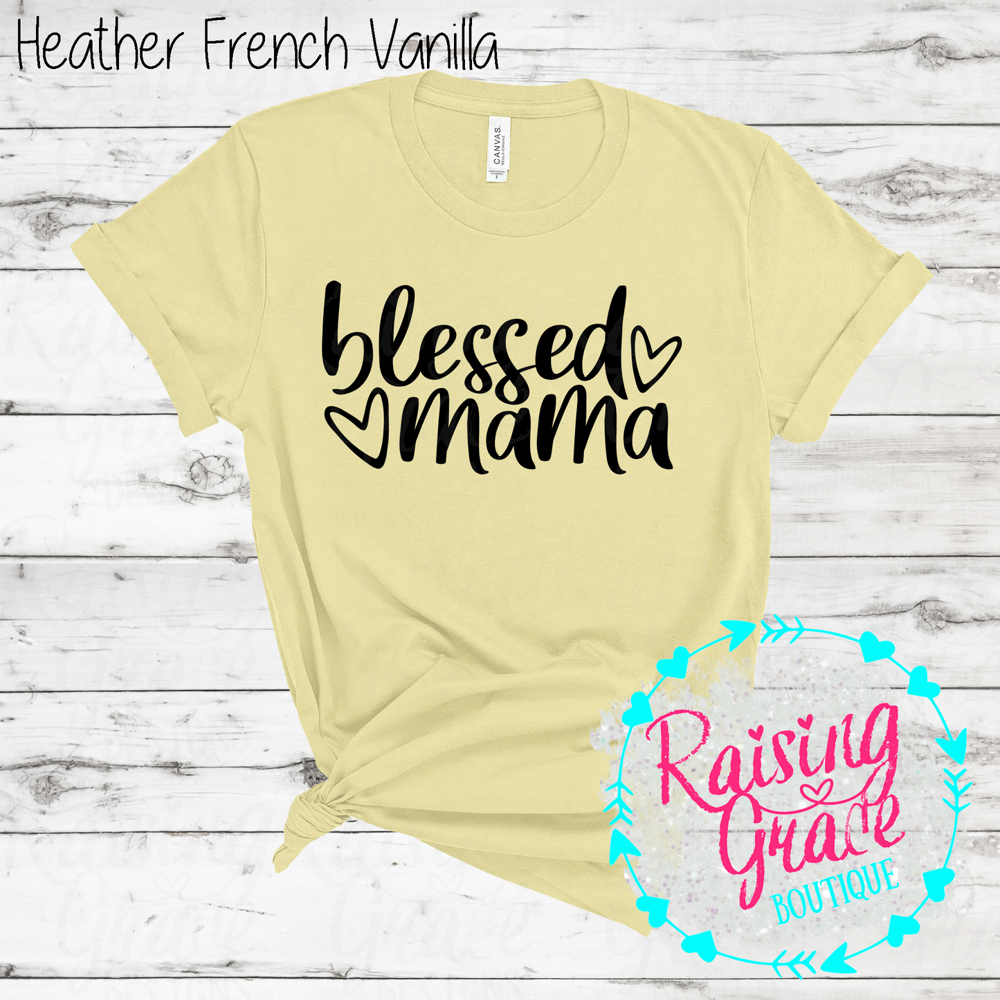 Blessed Mama - T-Shirt - (Shades of Yellow)