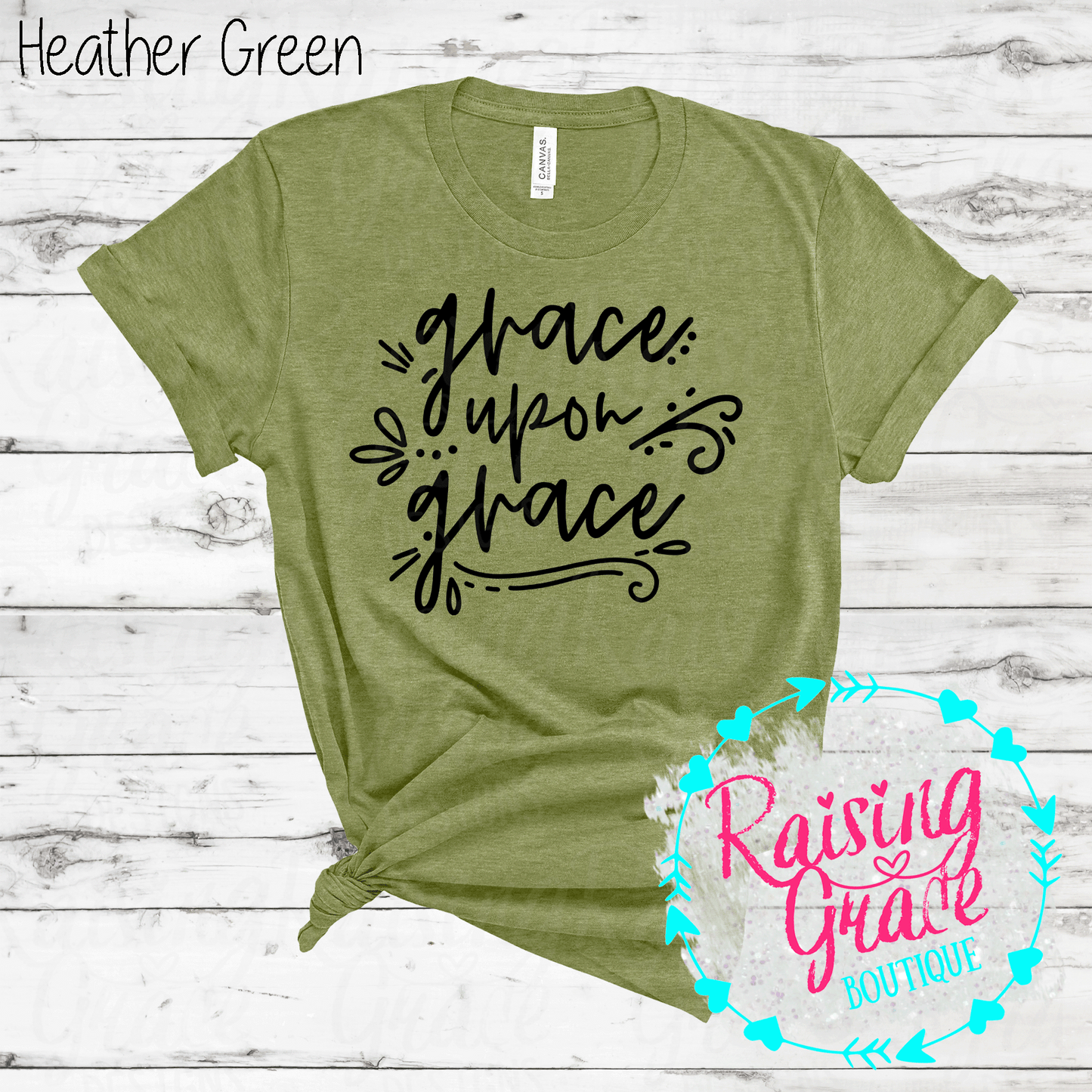 Grace Upon Grace - T-Shirt - (Shades of Green)