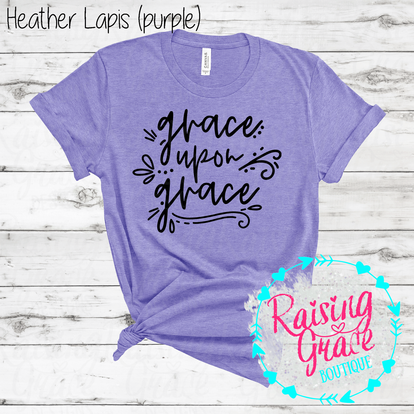 Grace Upon Grace -  T-Shirt - (Shades of Pink and Purple)