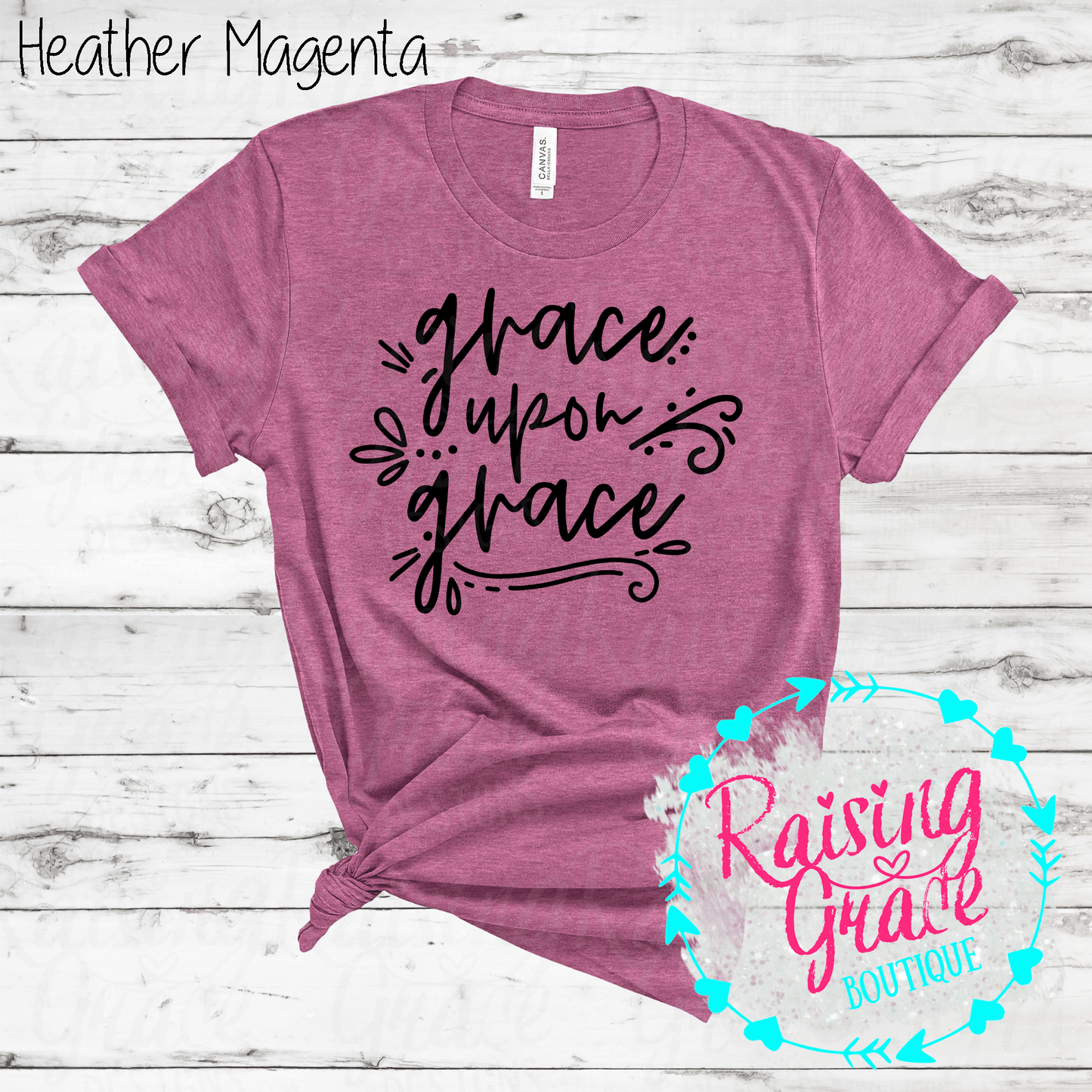 Grace Upon Grace -  T-Shirt - (Shades of Pink and Purple)