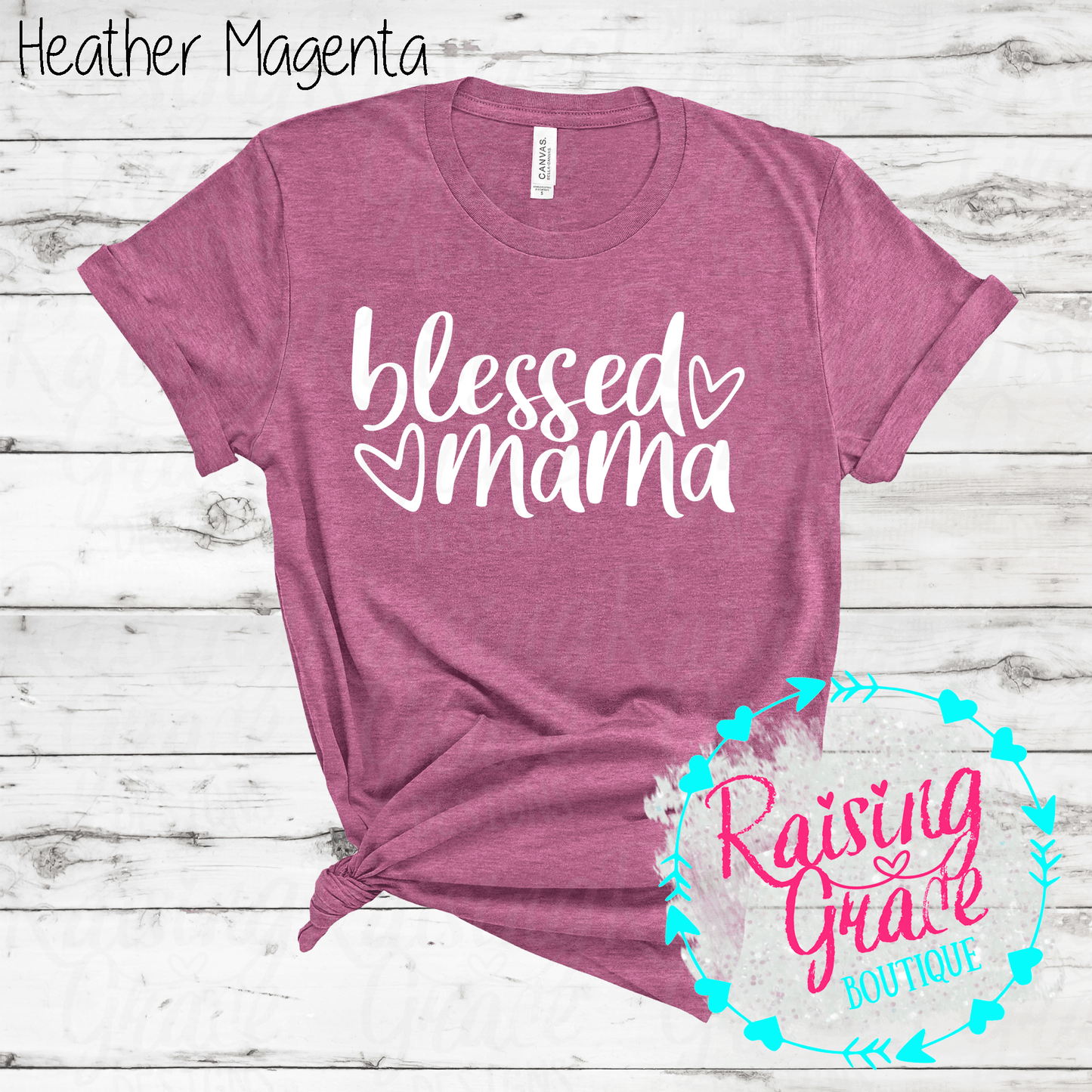 Blessed Mama - T-Shirt - (Shades of Pink and Purple)