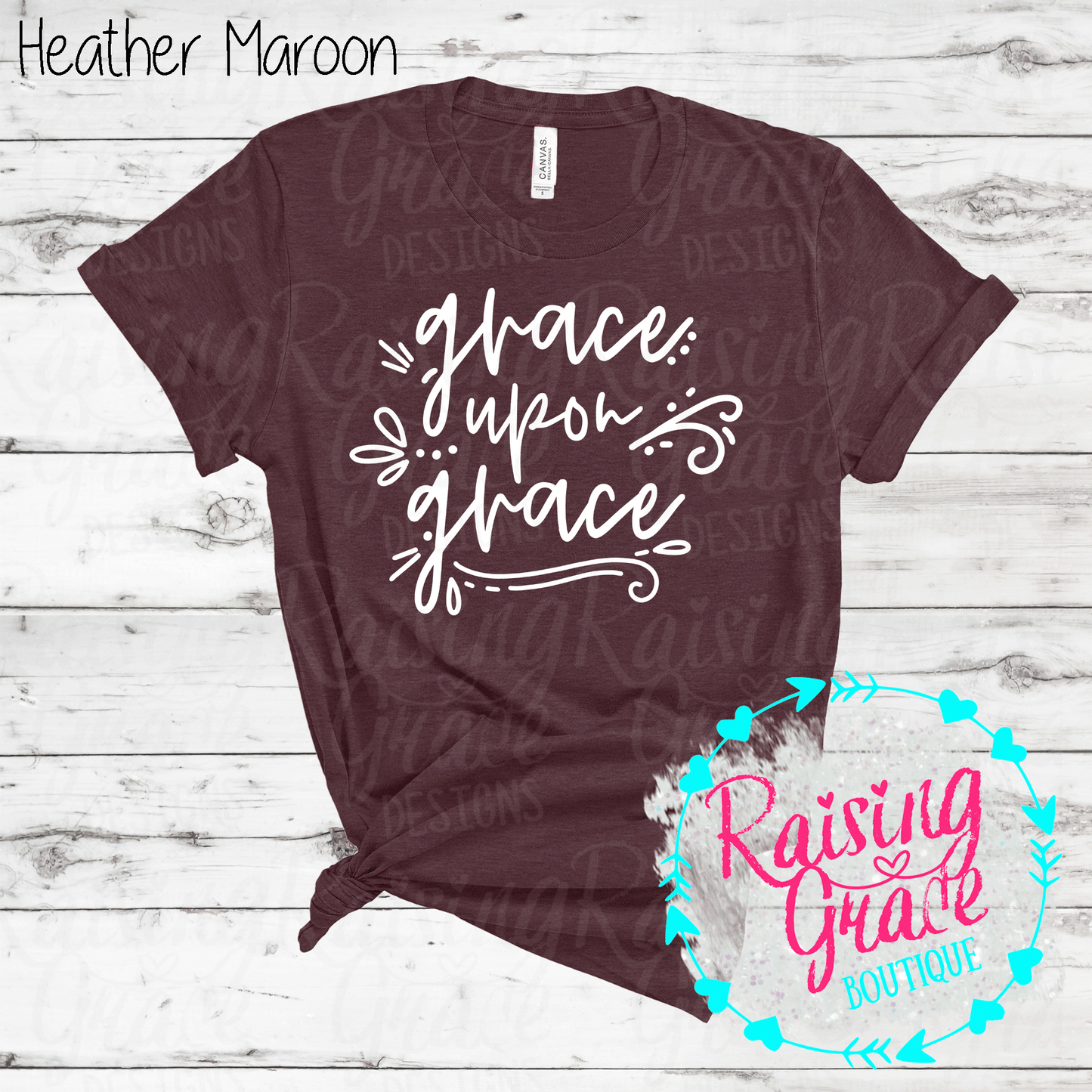 Grace Upon Grace - T-Shirt - (Shades of Red)