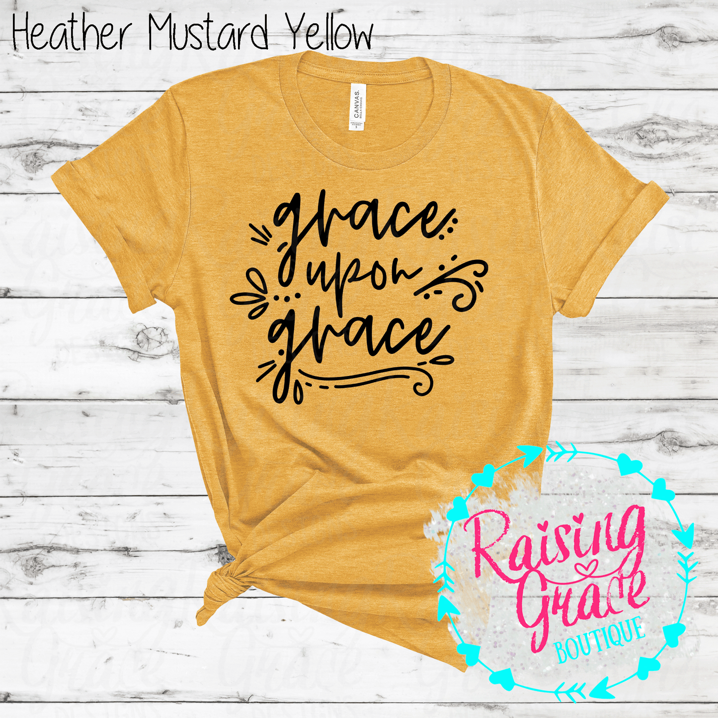 Grace Upon Grace - T-Shirt - (Shades of Yellow)