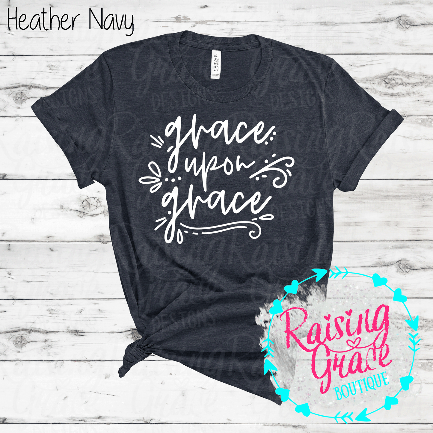 Grace Upon Grace - T-Shirt - (Shades of Blue)