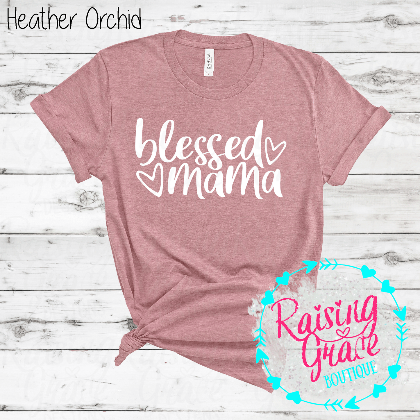 Blessed Mama - T-Shirt - (Shades of Pink and Purple)