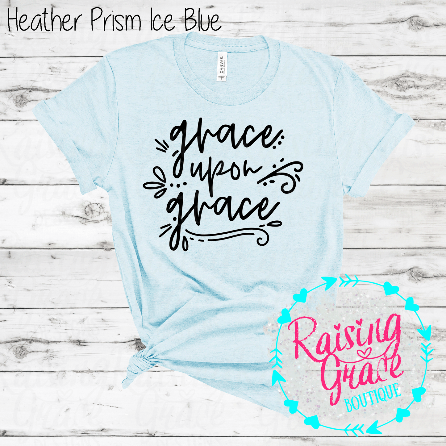 Grace Upon Grace - T-Shirt - (Shades of Blue)