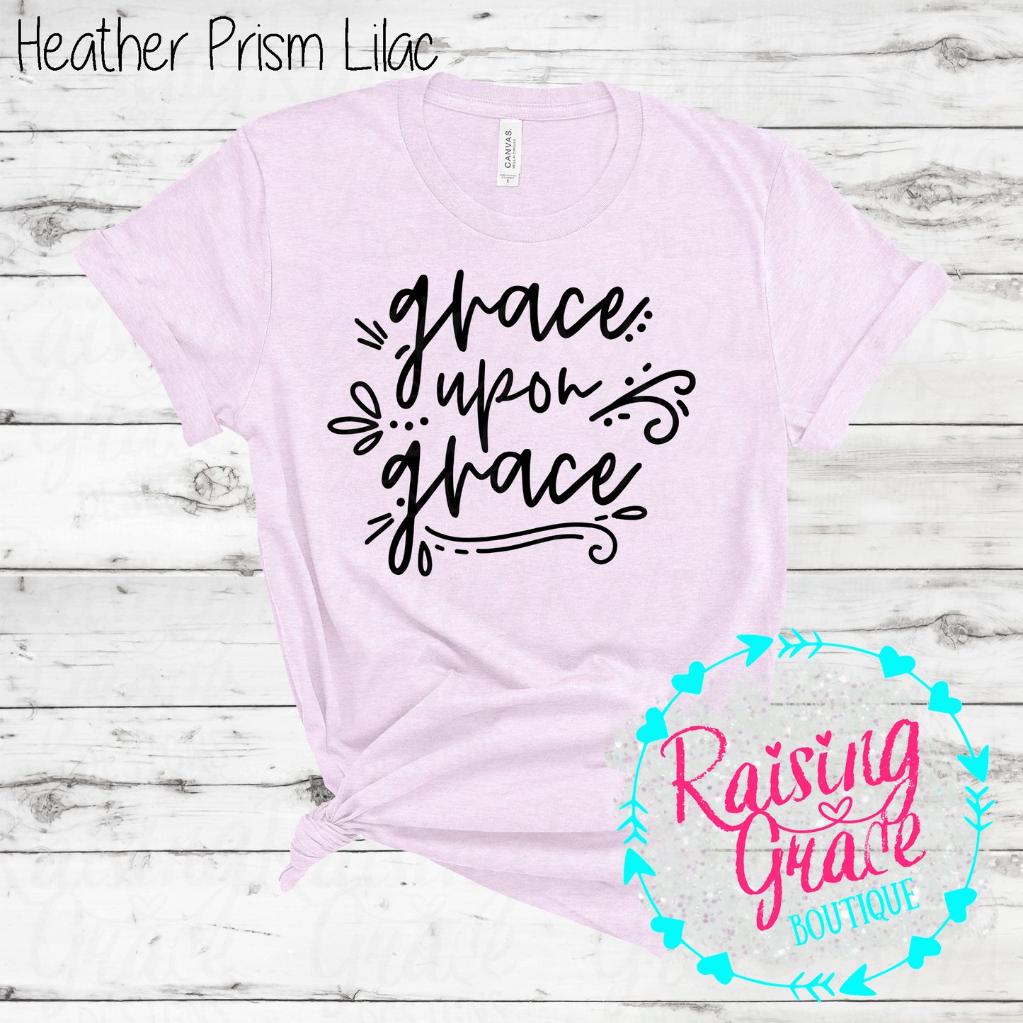 Grace Upon Grace -  T-Shirt - (Shades of Pink and Purple)