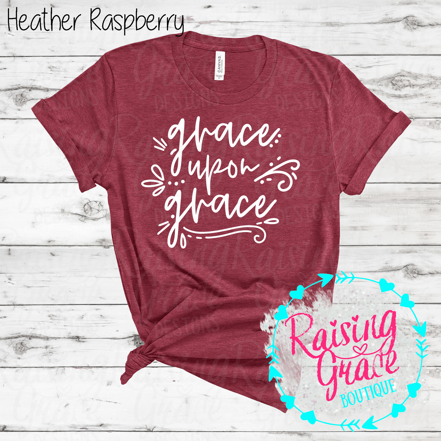 Grace Upon Grace - T-Shirt - (Shades of Red)