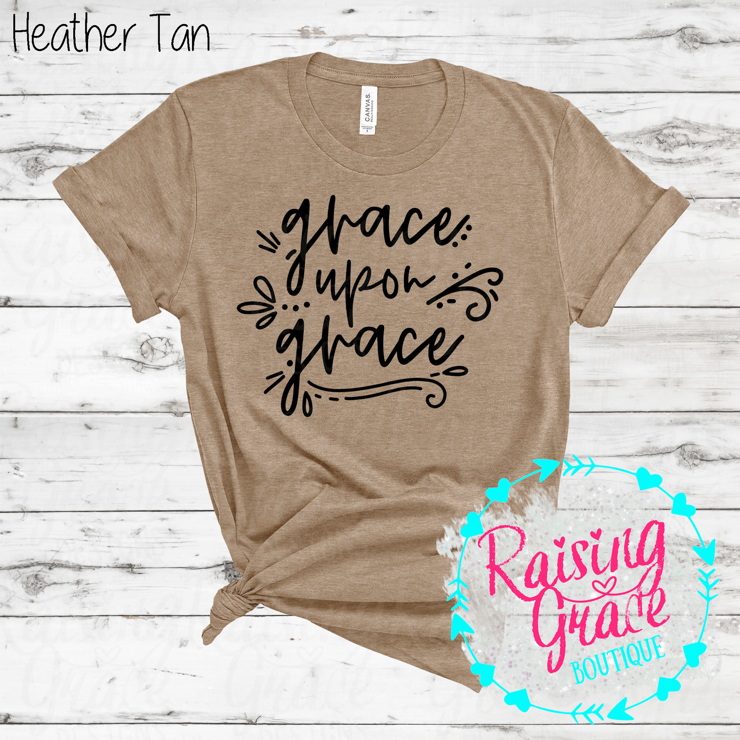 Grace Upon Grace - T-Shirt - (Orange and Browns)