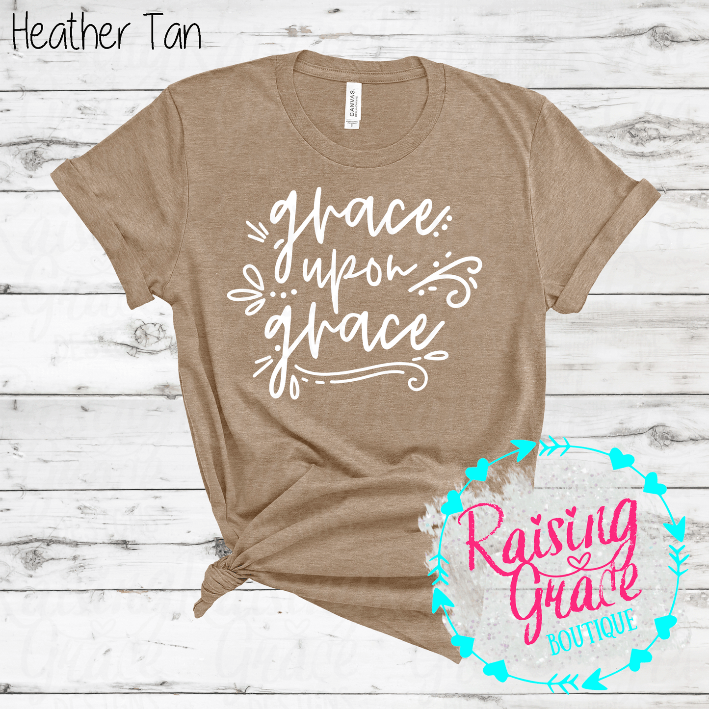 Grace Upon Grace - T-Shirt - (Orange and Browns)