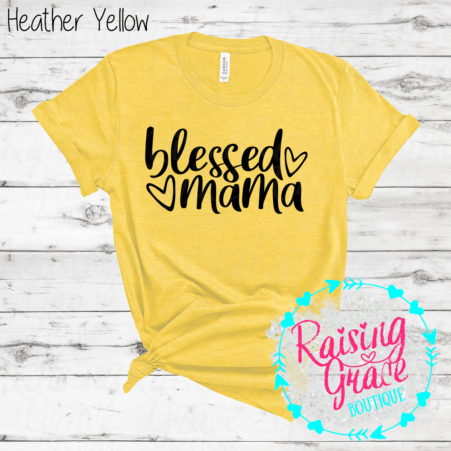 Blessed Mama - T-Shirt - (Shades of Yellow)