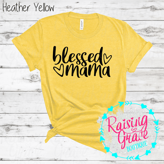 Blessed Mama - T-Shirt - (Shades of Yellow)