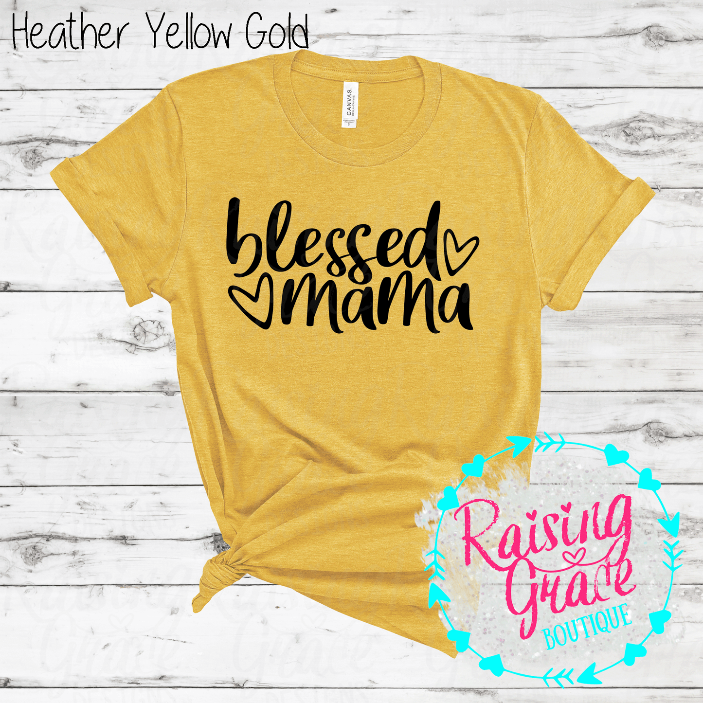 Blessed Mama - T-Shirt - (Shades of Yellow)