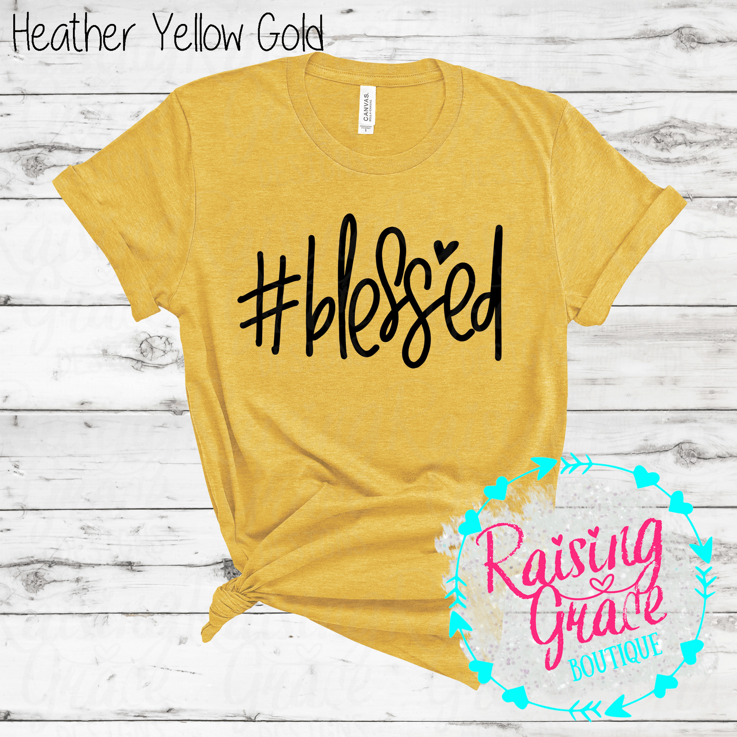 #Blessed - T-Shirt - (Shades of Yellow)