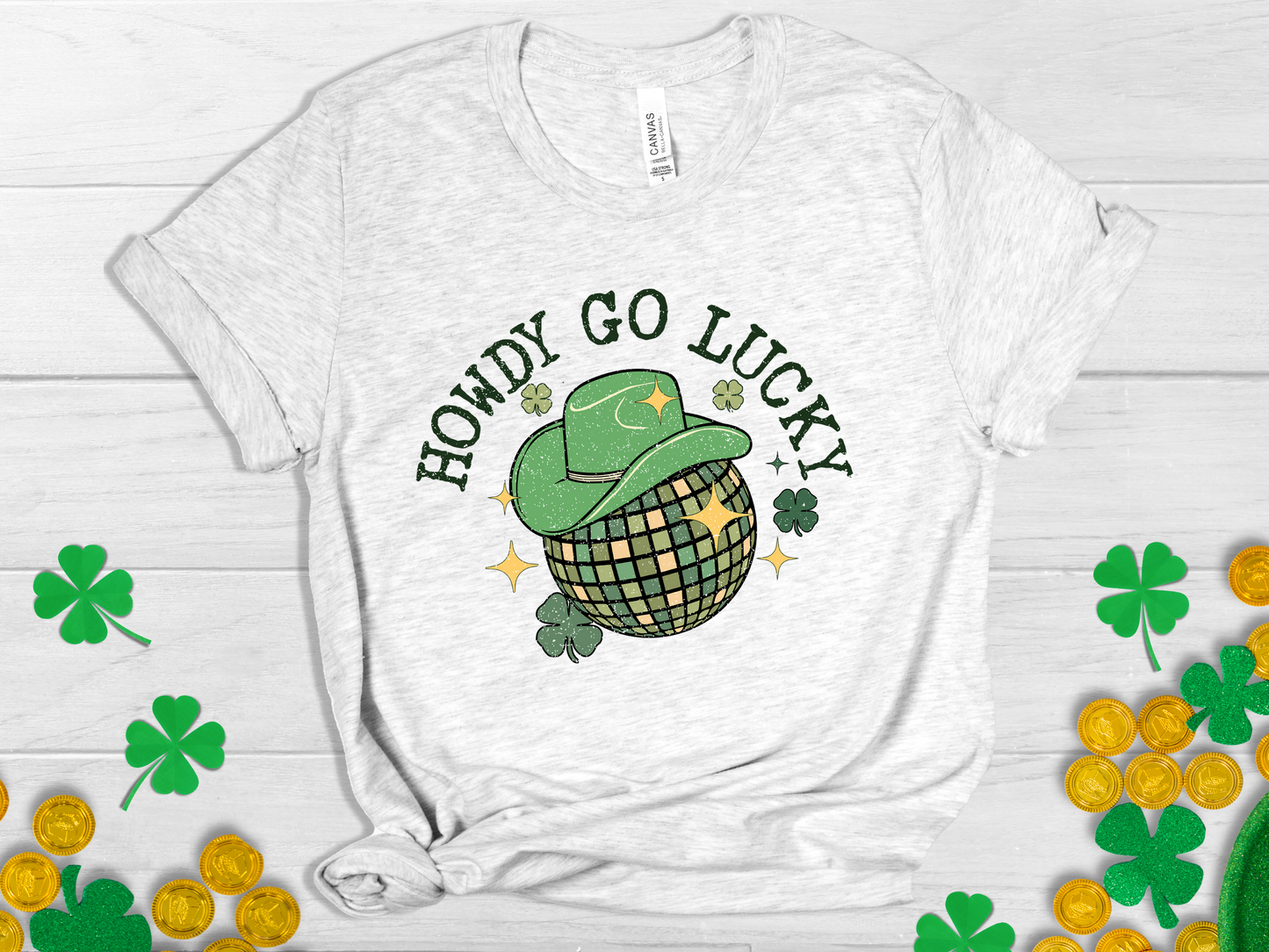 Howdy Go Lucky - Unisex Jersey Short Sleeve Tee - Adult T-Shirt