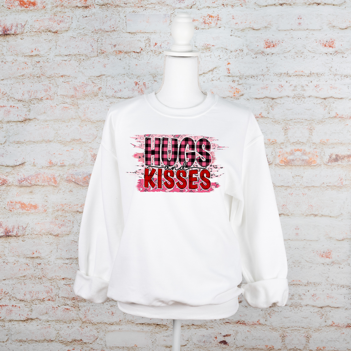 Hugs and Kisses Valentines - Sweatshirt - Adult