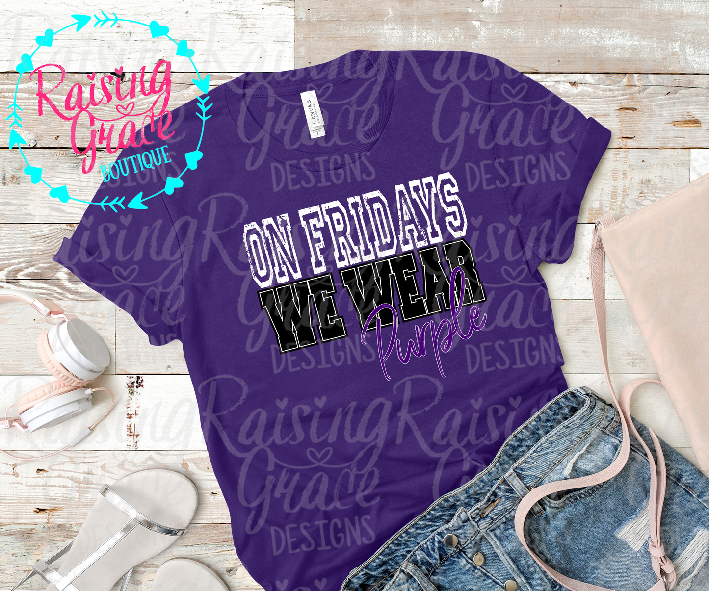 On Fridays We Wear Purple - T-Shirt - Adult