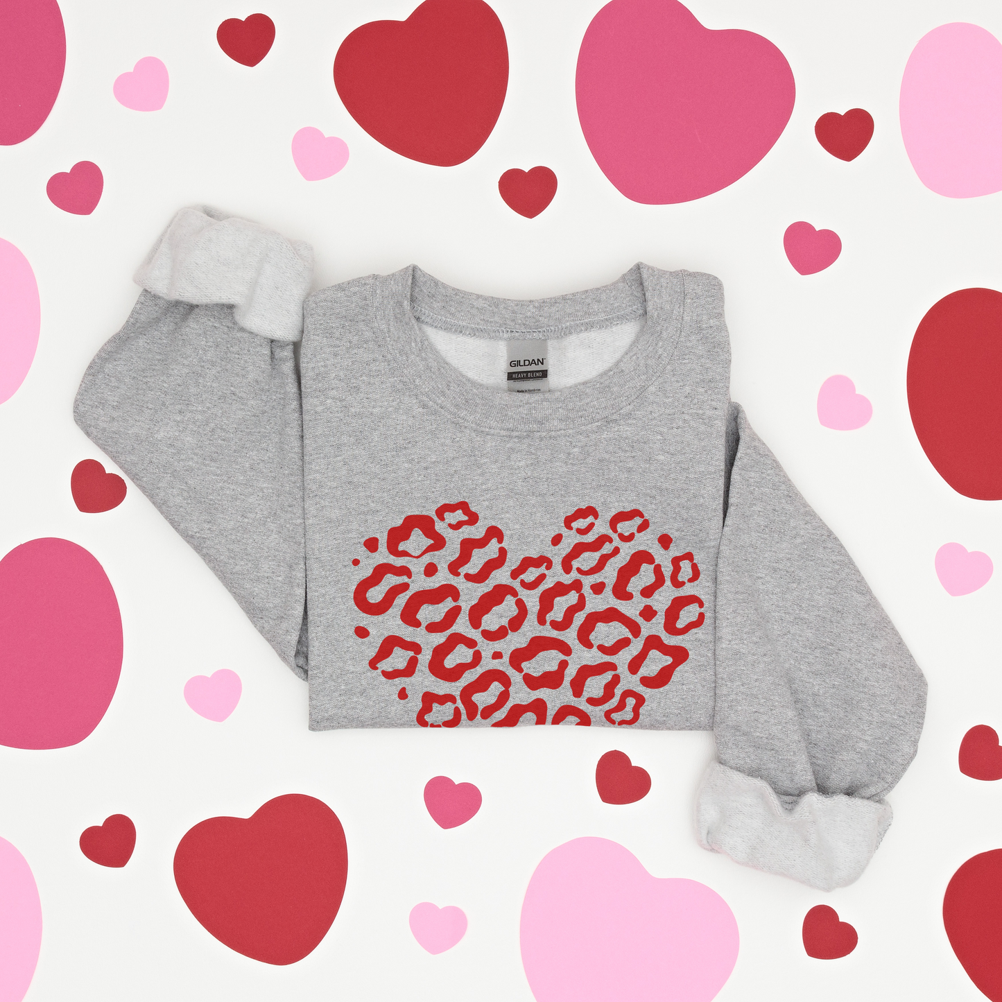 Leopard Heart - Sweatshirt - Adult