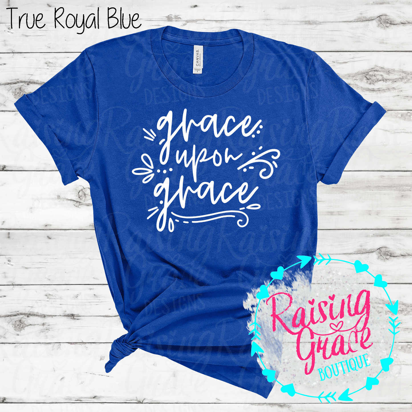 Grace Upon Grace - T-Shirt - (Shades of Blue)