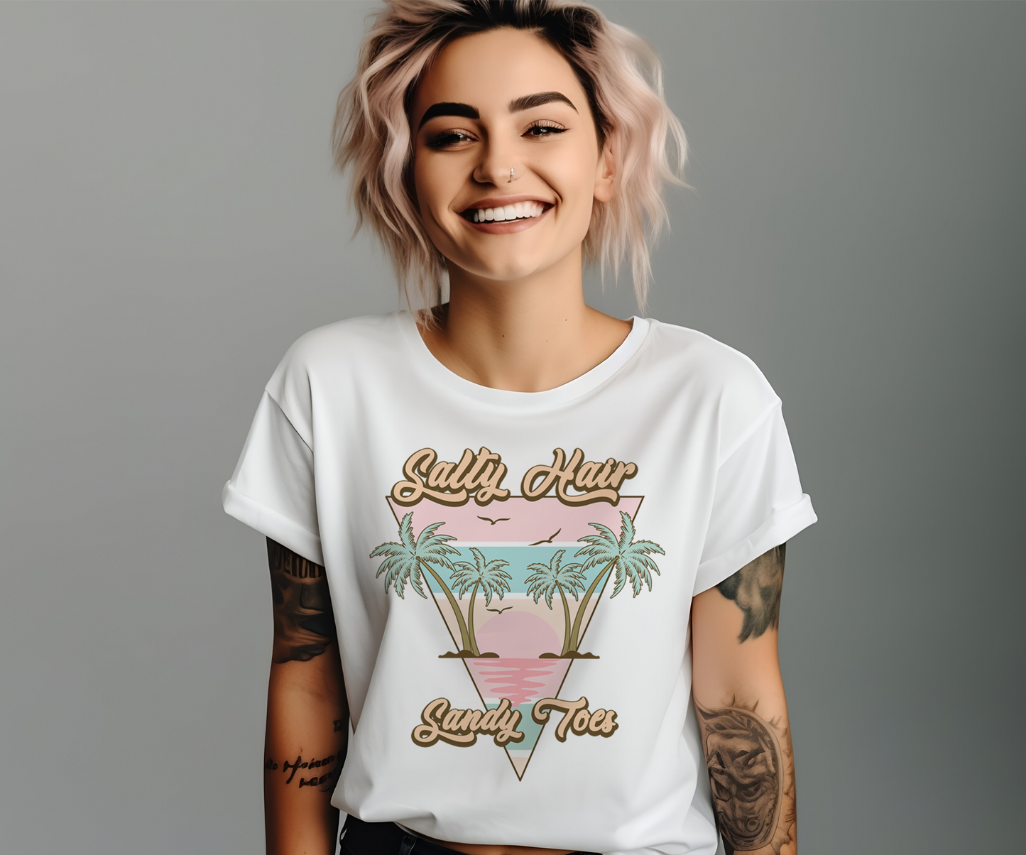 Salty Hair Sandy Toes - T-Shirt