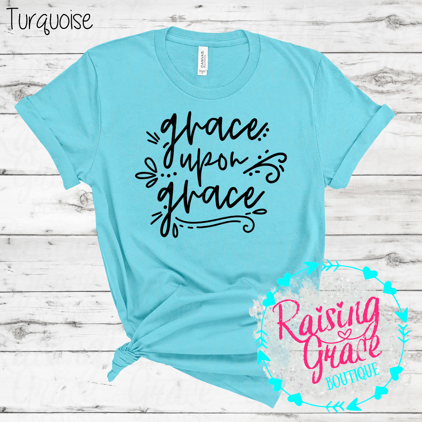 Grace Upon Grace - T-Shirt - (Shades of Blue)