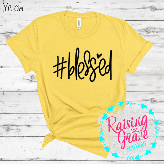 #Blessed - T-Shirt - (Shades of Yellow)