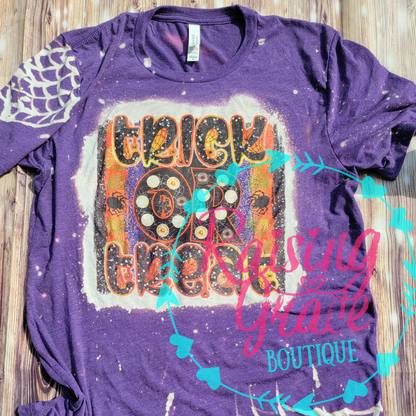 Trick Or Treat Bleached T-Shirt